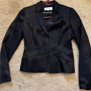 Calvin Klein Women's Elegant Navy Suit Jacket